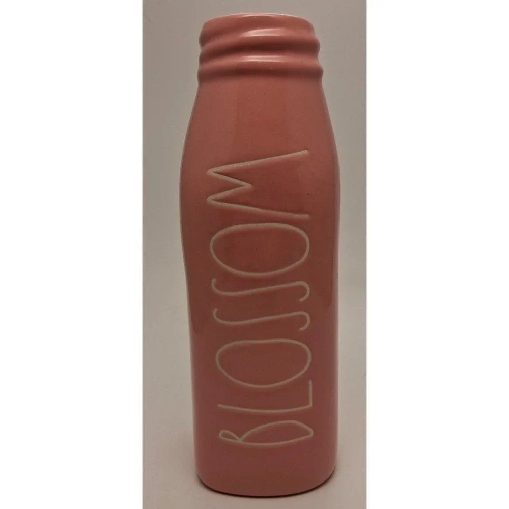 Pink Blossom Milk Bottle by Rae Dunn